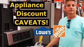 Heres Real Deal Home DepotLowes Appliance DiscountsRebates [upl. by Sheffy]