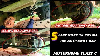 RV Upgrade Install Hellwig Rear AntiSway BarGắn Hệ Thống Chống Niểng Cho RV [upl. by Nivaj55]