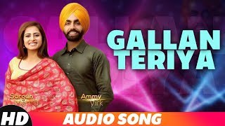 Gallan Teriya Full Audio  Ammy Virk  Sargun Mehta  Jaani  SukhE  Neetu Bhalla New Song 2019 [upl. by Arua]