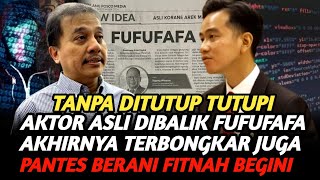 ROY SURYO MAKIN PANIK AKTOR ASLI DIBALIK FUFUFAFA TERNYATA BUKAN WAPRES GIBRAN [upl. by Fennessy35]