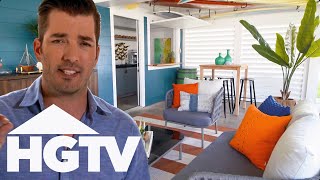 The Property Brothers Create STUNNING IndoorOutdoor Lounges  Brother vs Brother [upl. by Jaddan]