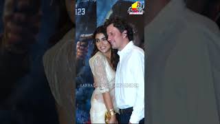 Kabzaa Shriya Saran Husband Live Kiss In First Show  Viral Video  Jimikki Ponnu Song  Varisu Song [upl. by Erkan]