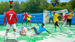 WORLD’S BIGGEST SLIP N SLIDE FOOTBALL MATCH [upl. by Deming]