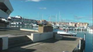 Montpellier  CarnonPlage  Sea and harbor view [upl. by Lawry208]