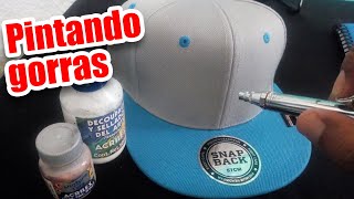 Pintando gorras con Aerografo [upl. by Heddie]