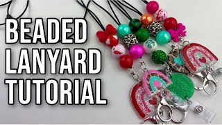 Beaded Lanyard Tutorial [upl. by Ailahk]