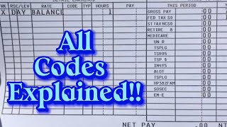 USPS How To Read Your Paycheck Paycodes etc [upl. by Robena]