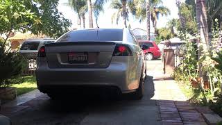 Pontiac G8 GT Straight Pipe Cold Start [upl. by Einnil239]