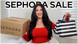 SEPHORA SALE HAUL 💗  1200 of new makeup skincare haircare  viral products from the Sephora Sale [upl. by Schurman]