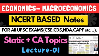 Lecture01MacroeconomicsNcert based notesExam Relevant content [upl. by Eremehc]