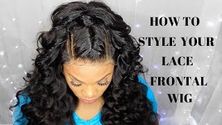 HOW TO STYLE YOUR LACE FRONTAL WIG  INEFFABLE TRESSES  LUXE WAVE [upl. by Ferrell]