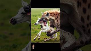 Hunter hyena attack on foal but mother rescue her from hyena shorts wildanimals horse hyena [upl. by Pirbhai]