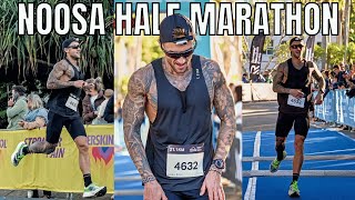 THE SUB 120 HALF MARATHON ATTEMPT  NOOSA HALF MARATHON 2023 [upl. by Hsak506]