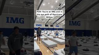 IMG Academy FL had students sleeping in the gym during Hurricane Milton 😳🙏 shorts [upl. by Silin]