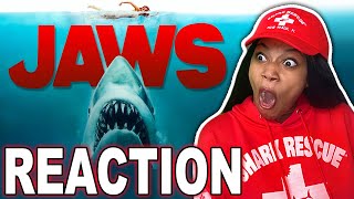 FIRST TIME WATCHING JAWS 1975 MOVIE REACTION [upl. by Emelen]