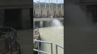 Dam water release from gate and power house tailrace [upl. by Izzy]