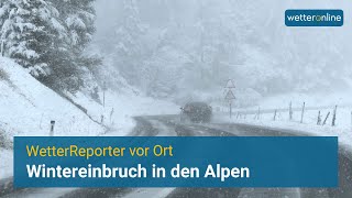 ❄️ Wintereinbruch in den Alpen  Teils über einen Meter Schnee erwartet [upl. by Aserahs349]