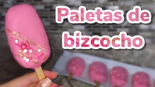 Paletas de bizcocho  Paletas magnum rellenas de bizcocho  Paletas de Pastel  Receta sin horno 🍰 [upl. by Noirod376]