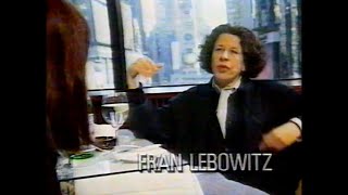 Fran Lebowitz interview Fashion TV [upl. by Zoba]