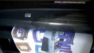 HP DESIGNJET 800 PLOTTER3gp [upl. by Ellegna]