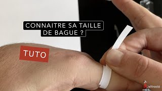 Comment connaitre sa taille de bague FR [upl. by Hajidak]