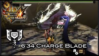 Monster Hunter 4 Ultimate MH4U Advanced Dalamadur  634 Charge Blade Solo  No Damage [upl. by Mccurdy]