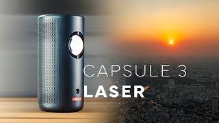 NEBULA Capsule 3 Laser Review Tragbarer Beamer für unterwegs [upl. by Maillw]