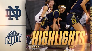 Irish Score 100 in Road Win  Highlights vs NJIT  Notre Dame Womens Basketball [upl. by Airehc402]