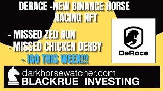 DeRace  New Binance Horse Racing NFT  Binance horse racing NFT  Blackrue investing [upl. by Analos]