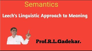 Leechs Linguistic Approach to Meaning [upl. by Nitsreik]