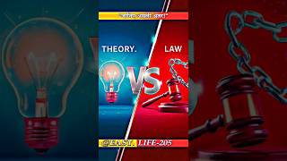 Difference between theory and law  shorts theory law [upl. by Krusche]