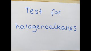 TEST FOR HALOGENOALKANES Last minute revision  Chemistry at glance [upl. by Kolnos]