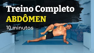 Treino de Abdômen Completo  10 minutos [upl. by Elyc]