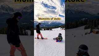 Moments of stoke with our Ikon Pass snowboarding [upl. by Eirojram]