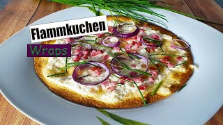 Flammkuchen Wraps  10 Minuten Gericht Monsieur Cuisine [upl. by Aeuhsoj287]