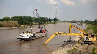 Wasserbau in Papenburg 2014 Teil 2  Water construction works 2014 Part 2 [upl. by Embry]