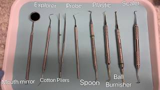 BASIC DENTAL INSTRUMENTS for BEGINNERS  USES OF INSTRUMENTS  EASY [upl. by Laehctim]