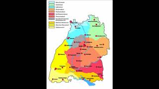 Überblick Deutsche Dialekte begleitet von einem MundartLied  Overview German dialects [upl. by Noiek]