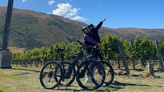 🇳🇿뉴질랜드 신혼여행 EP2｜깁슨밸리 와이너리 라이딩 Gibbston valley riding\Around The Basin Bike Queenstown [upl. by Tirreg]