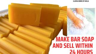 How To Make Bar Soap And Sell Within 24 Hours Cool Business  How to make bar soap [upl. by Audrey]