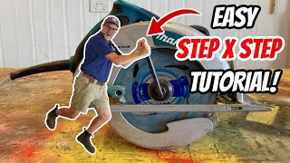 How to Change a Circular Saw Blade Step by Step [upl. by Ecinert640]