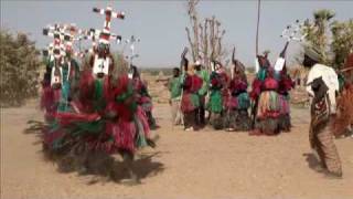 Mali 2009  Dogon mask dance [upl. by Ailaroc414]