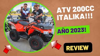 Nuevo ATV 200 de Italika año 2023 Review Un cuatrimoto muy completo Italika [upl. by Enial610]