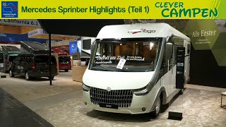 Was bietet Mercedes Die SprinterHighlights des Caravan Salons Düsseldorf 2019  Teil 12 [upl. by Banwell]