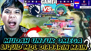 TERLALU EASY UNTUK OMEGA LIQUID DI KANDANGIN  OMEGA VS ACADEMY LIQUID GAME 1 SNAPDRAGON MLBB [upl. by Oap459]