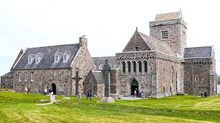 The tranquil Isle Of Iona in Scotland with the Abbey Cradle of Christianity founded by St Columba [upl. by Ocsinarf]