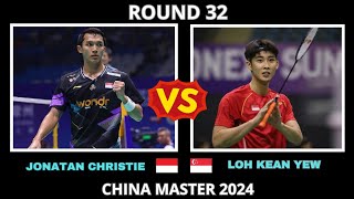 Jonatan christie ina Vs loh kean yew sgp [upl. by Kcirred]