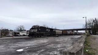 Ns grain train switching backs into Danville yard [upl. by Tierell]