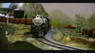 O Scale 2 rail Union Pacific on the Parley Summit Railroad [upl. by Ennasus527]