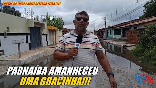 FORTES CHUVAS NESSAS 24 HORAS EM PARNAÍBA DEIXA PISCINÃO CHEIO E MORADORES ABANDONAM SUAS CASAS [upl. by Dirgis]